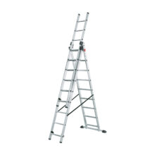 Hailo ProfiStep Combi - Aluminium Combination 3x9 Rungs Ladder HLO-7309-001