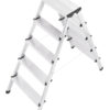 Hailo L90 - Aluminium Safety Household Double Sided 2x5 Steps Ladder HLO-8655-001