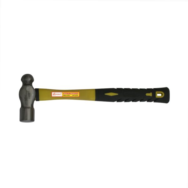 HT Werkz Ball Pein Hammer - Fiberglass Handle - 24 OZ HTW-BPF-24