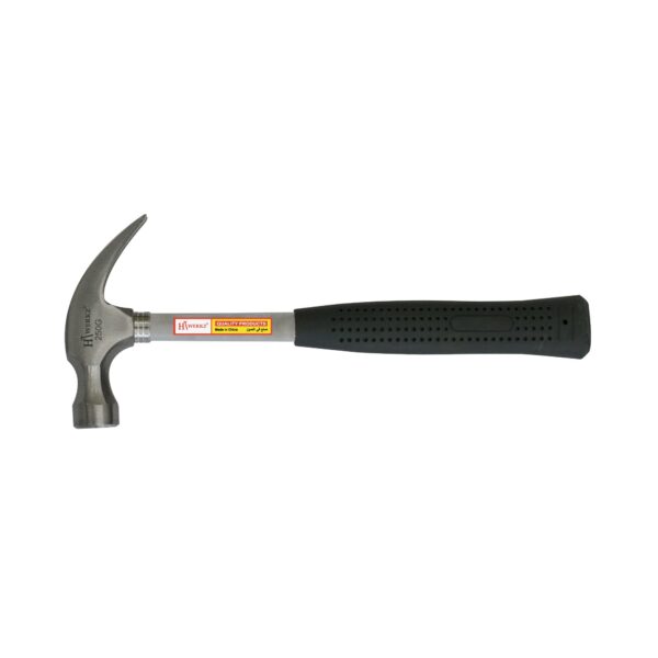 HT Werkz Claw Hammer - Steel Tubular Handle - Bent - 250g HTW-CLST-250