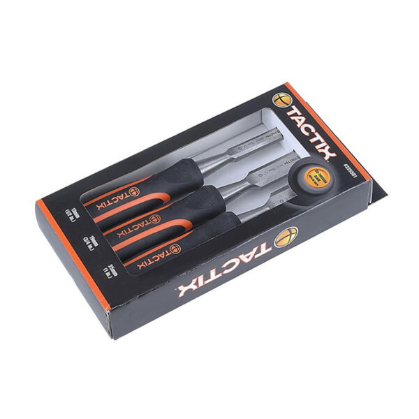 Tactix Chisel Wood 3 Piece Set Short TTX-225501