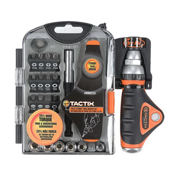 Tactix Mini Torq Driver 25 Piece Set TTX-900223