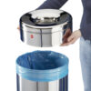 Hailo - ProfiLine Safe Wall L - 31 Litre - Stainless Steel - HLO-0930-049