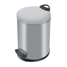 Hailo - Pedal Waste Bin T2 M - 11 Litre - Silver - HLO-0513-119