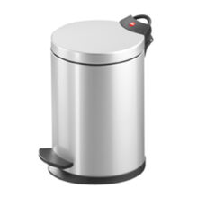 Hailo - Pedal Bin T2 S - 4 Litre - Silver - HLO-0704-119